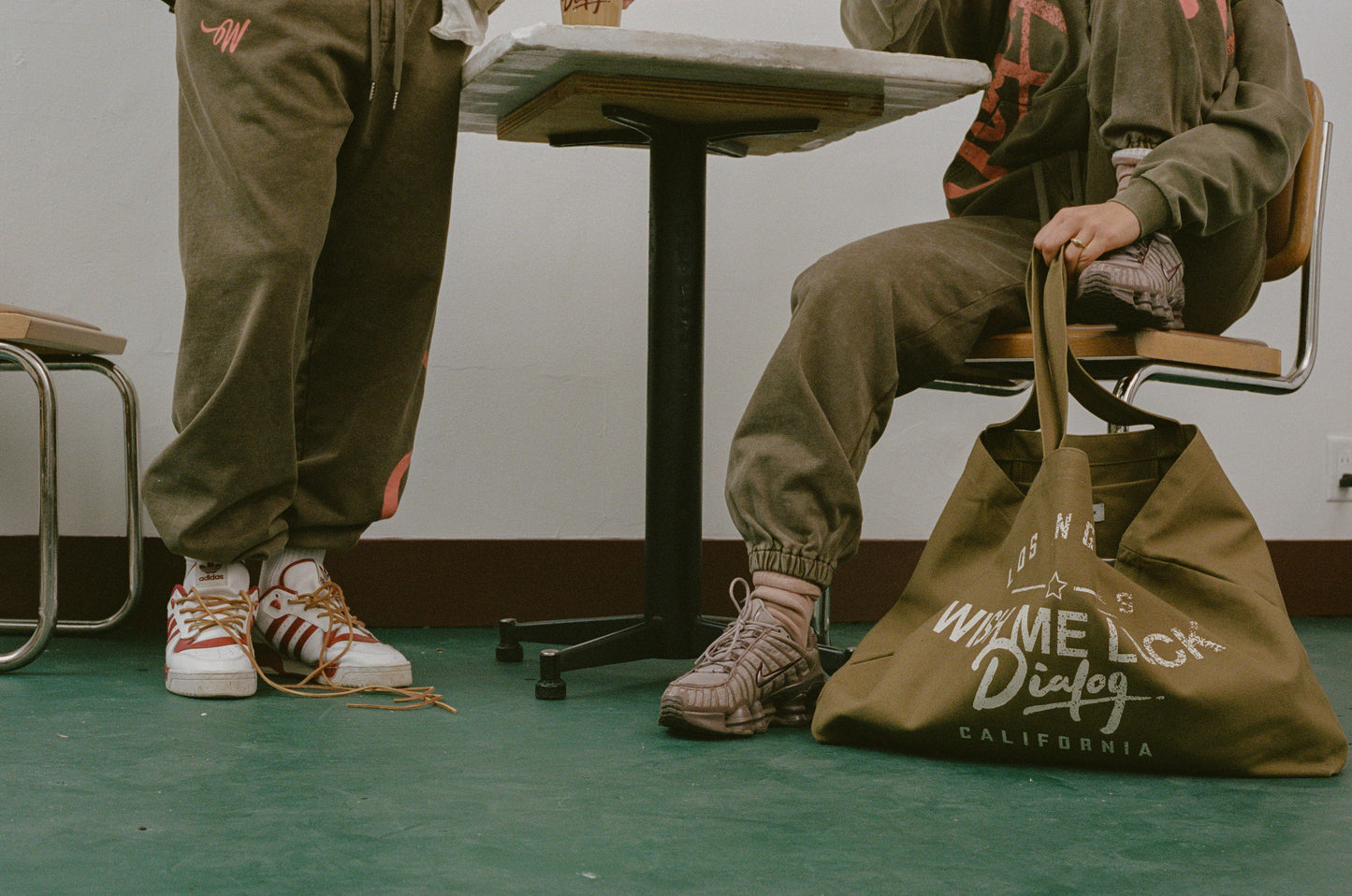 Dialog Brown Tote Bag